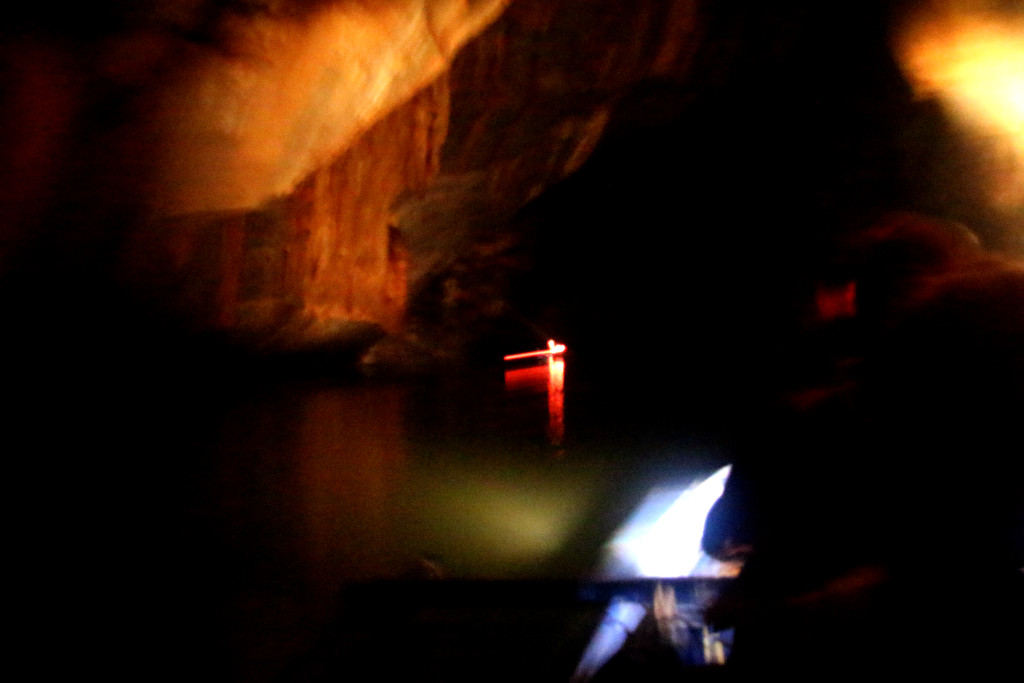 Inside the subterranean river.